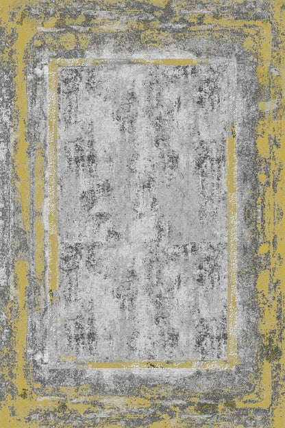 Yellow Grey Striped Pattern Modern Abstract Area Rug 3x5 Non Shedding Faux Wool Neutral Rug for Living Room Bedroom Diningroom Soft Shag Plush Throw Carpet Home Office Kitchen Indoor Rug Runner