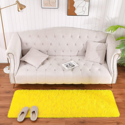 Fluffy Area Rugs 2x6, Soft Washable Shag Rug for Bedroom Girls Room